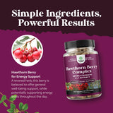 Capsules Hawthorn 4:1 Natures Craft, soutien potentiel pour l'équilibre.