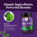 Kavalactones dans Natures Craft Kava Kava pour un apaisement potentiel.