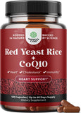 Natures Craft levure rouge riz CoQ10 – bouteille et gélules pour le quotidien