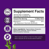 Natures Craft Magnésium Glycinate 400 mg – étiquette claire et végan