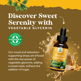 Natures Craft Mélisse – étiquette produit, contrôle qualité et biologique.