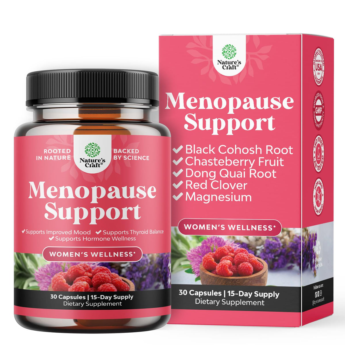 Natures Craft Menopause Ease — bouteille prête à l’emploi pour le soutien quotidien