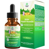 Natures Craft multivitamine liquide pour enfants, flacon couleur et goût fruité, administration facile.