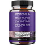 Natures Craft Nighttime Detox – capsules près d'un verre d'eau, dosage facile.