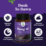 Natures Craft Nighttime Detox – électrolytes visibles, hydratation après consommation.