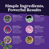 Natures Craft Nighttime Detox – routine nocturne avec pilules et verre d'eau.