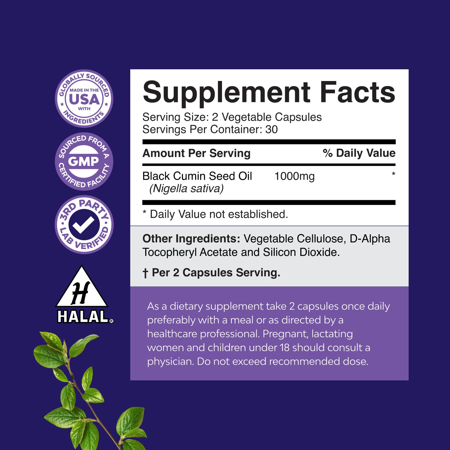 Natures Craft - omega-3-6-9 huile nigelle - nutriments essentiels et antioxydants