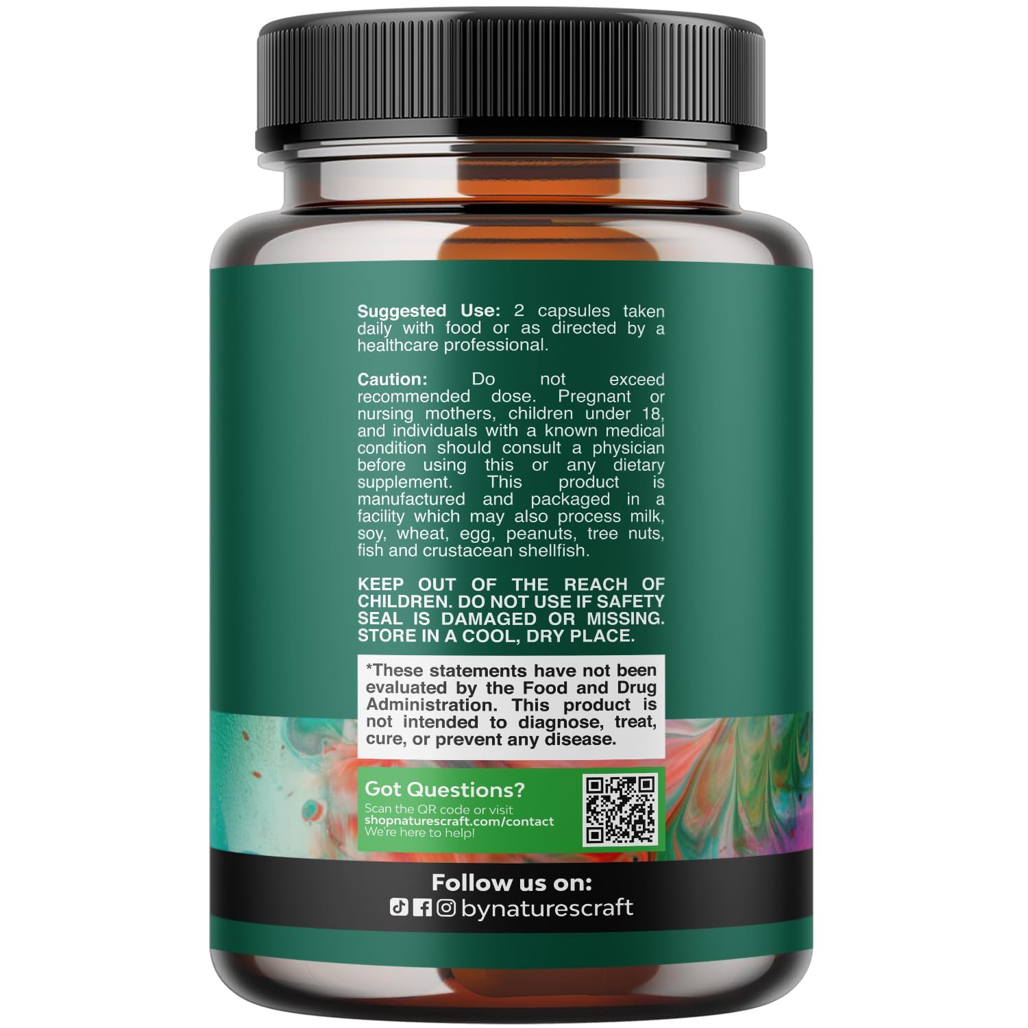Natures Craft Pancreatin: image tablettes, aide à digérer glucides et protéines après repas.