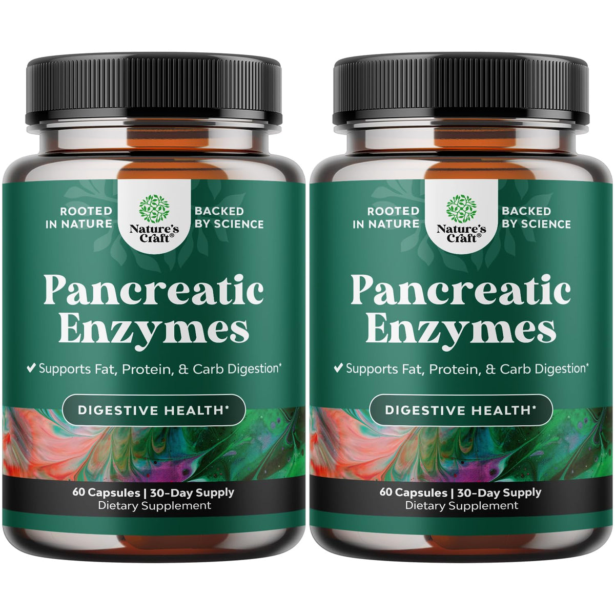 Natures Craft Pancreatine Digestive – emballage pratique pour une utilisation quotidienne après les repas