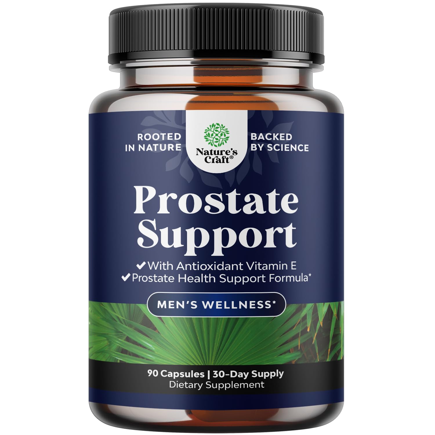 Gélules Natures Craft Prostate dans la bouteille, potentiel soutien urinaire.