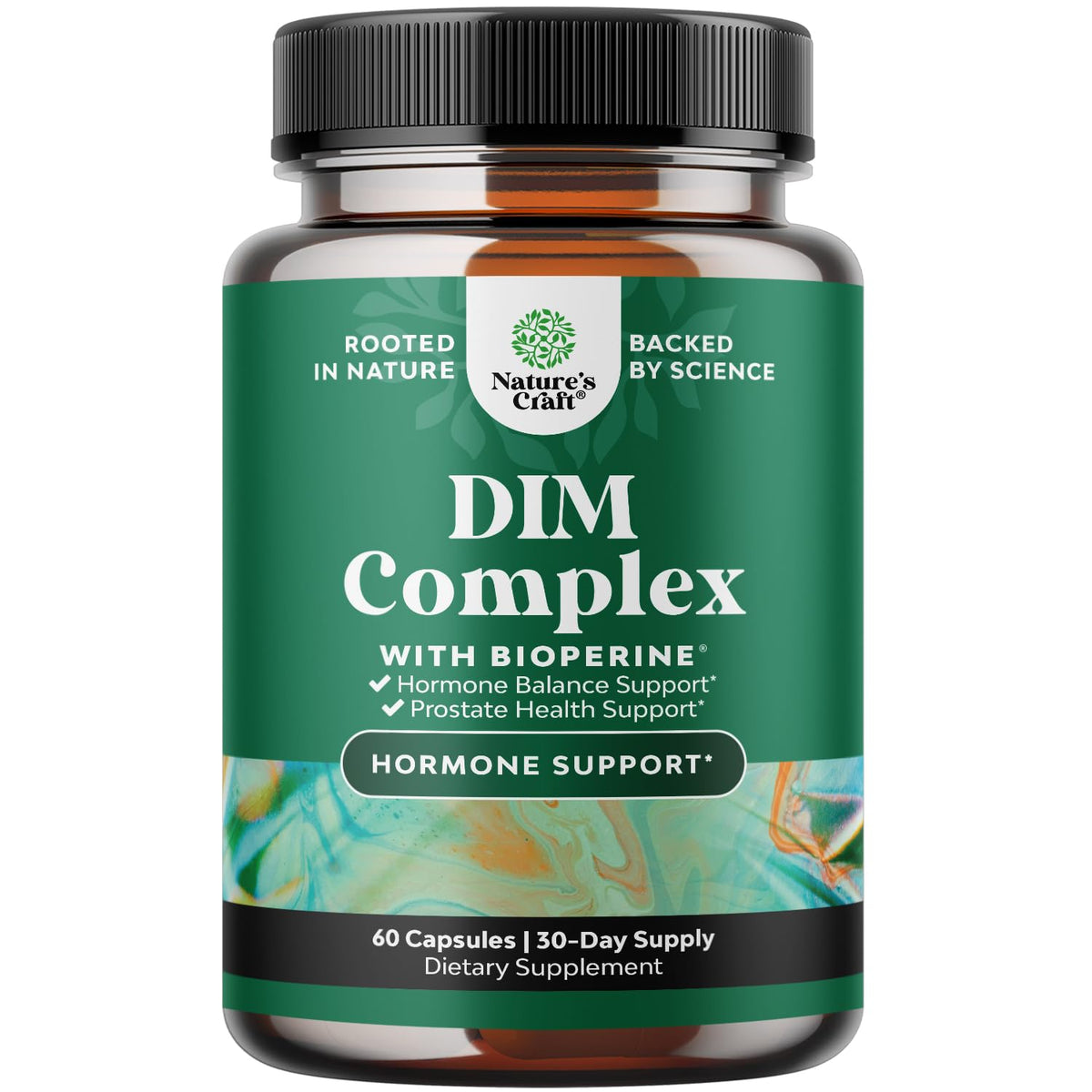 Natures Craft Pure DIM – bouteille prête pour équilibre hormonal potentiel au quotidien.