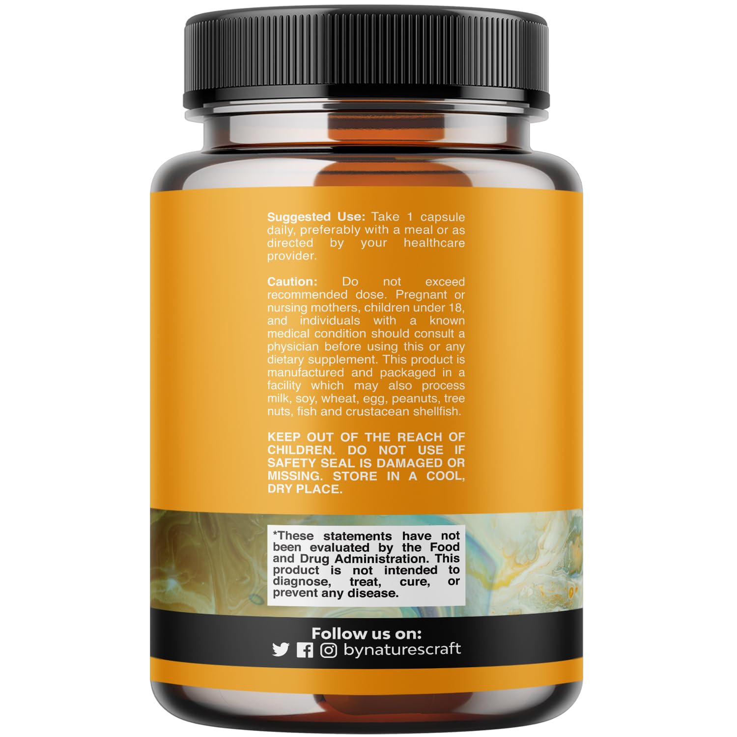Natures Craft Quercétine Pure Bromélaïne – gélules 500 mg sur fond blanc, soutien à la respiration.