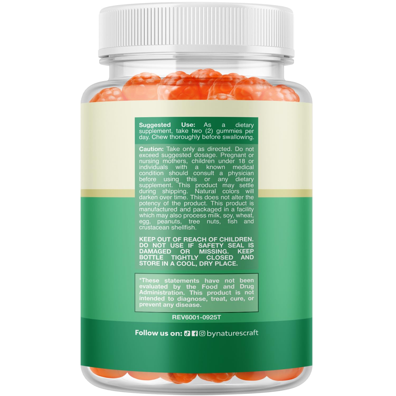 Natures Craft Teen Multivitamins gommes saveurs fruitées pour énergie quotidienne