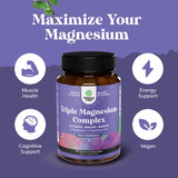 Natures Craft Triple Magnésium Complex – boite 180 gélules, format pratique.
