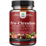Natures Craft Vein Support - bouteille montrant la formule végétale pour favoriser une meilleure circulation.