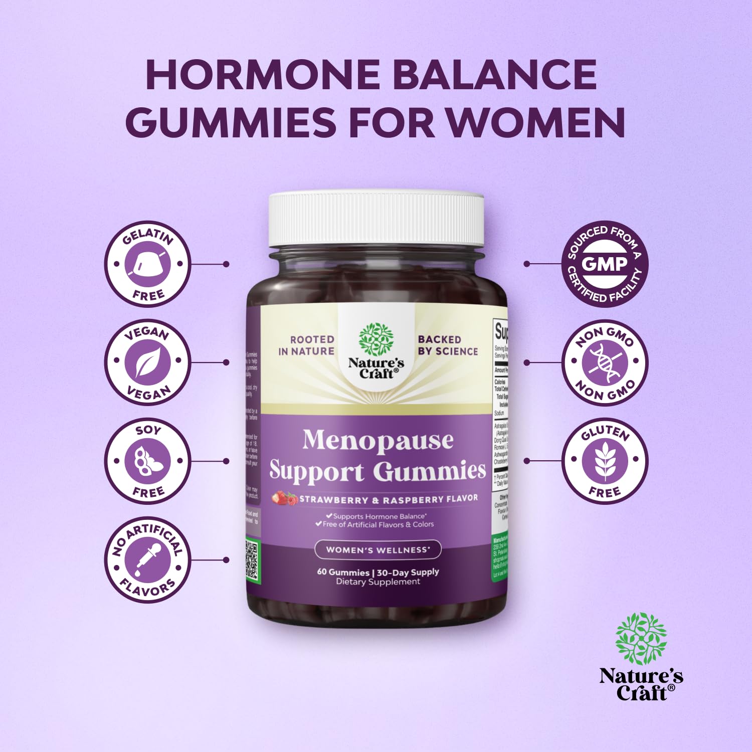 Gommes Natures Craft vitamines D et B pour le bien-être.