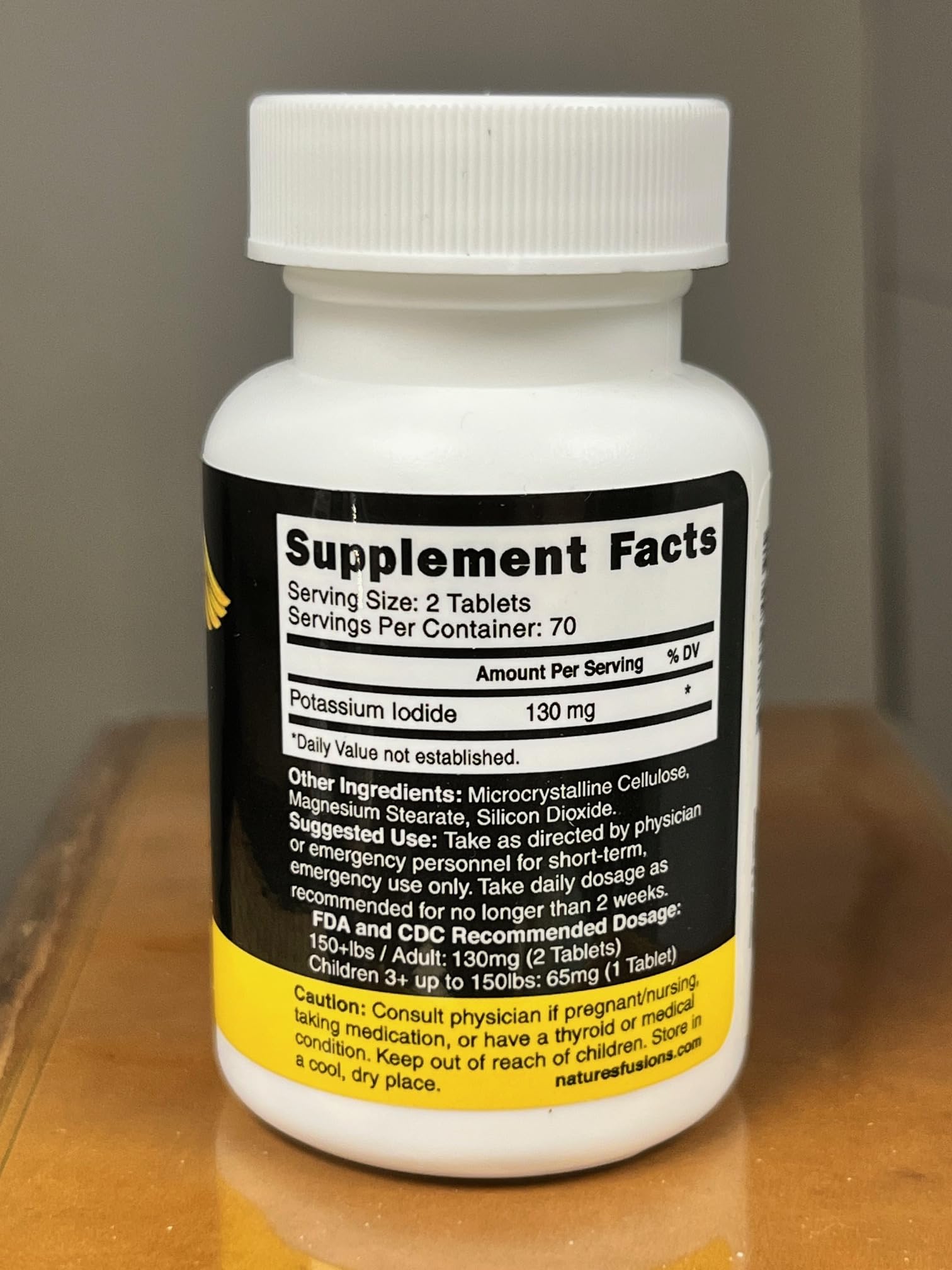 Nature's Fusions bouteille de comprimés faciles à partager pour adultes et enfants