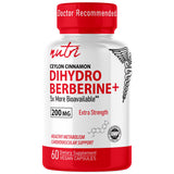 Nature's Fusions Dihydroberberine – Bouteille: complément pratique pour votre routine bien-être quotidienne.
