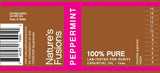 Emballage Nature's Fusions Menthe Poivrée présenté de manière soignée.