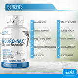 Nature's Fusions Neuro NACET – Tableau des ingrédients glycine sélénium molybdène.