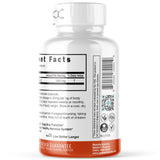 Étiquette de la bouteille Nutri Fisetin indiquant dosage et origine naturelle.