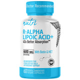 Nature's Fusions Nutri R alpha-lipoïque acide, bouteille 600 mg, énergie potentielle au quotidien