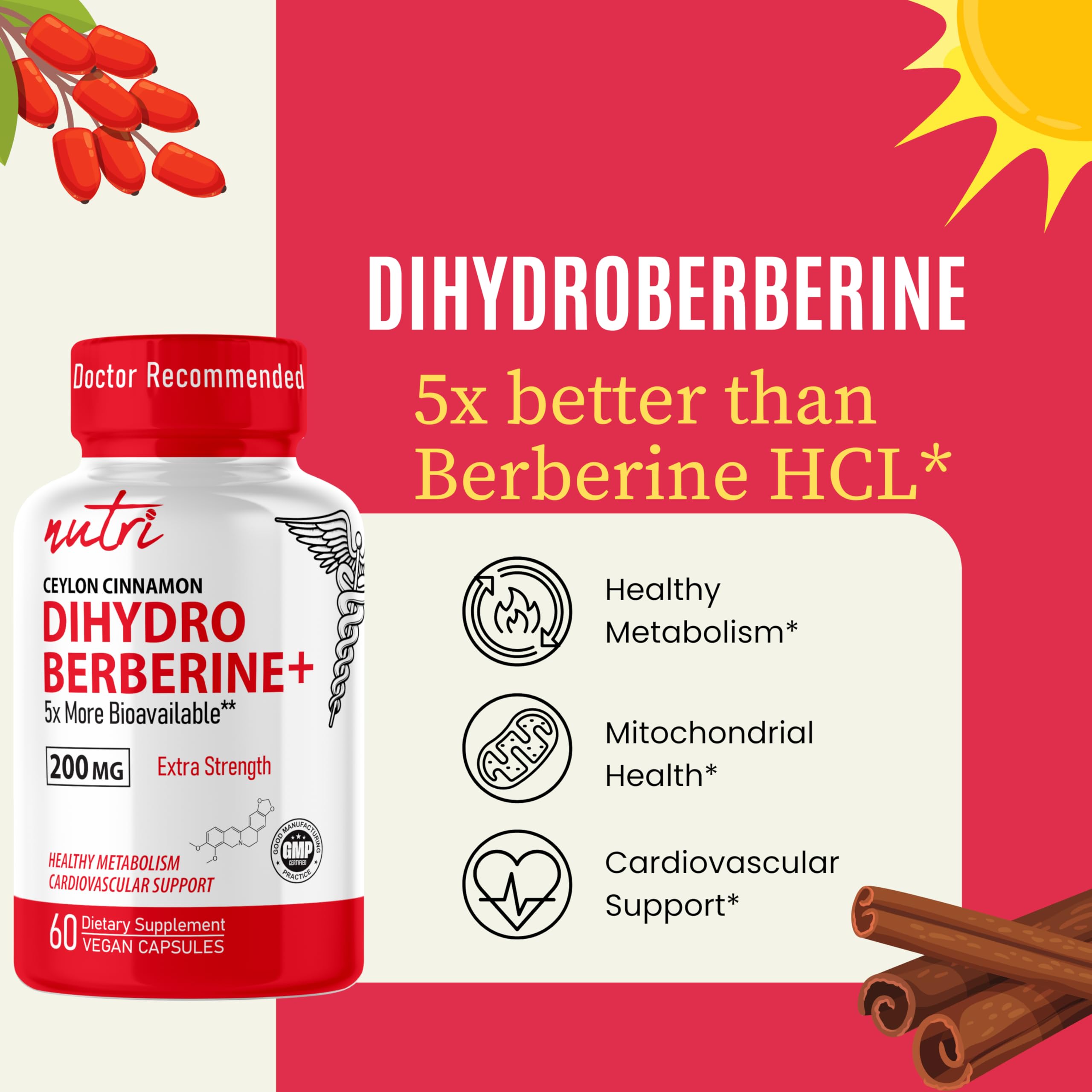 Nature's Fusions Dihydroberberine – Tests en laboratoire indépendants: pureté et qualité.