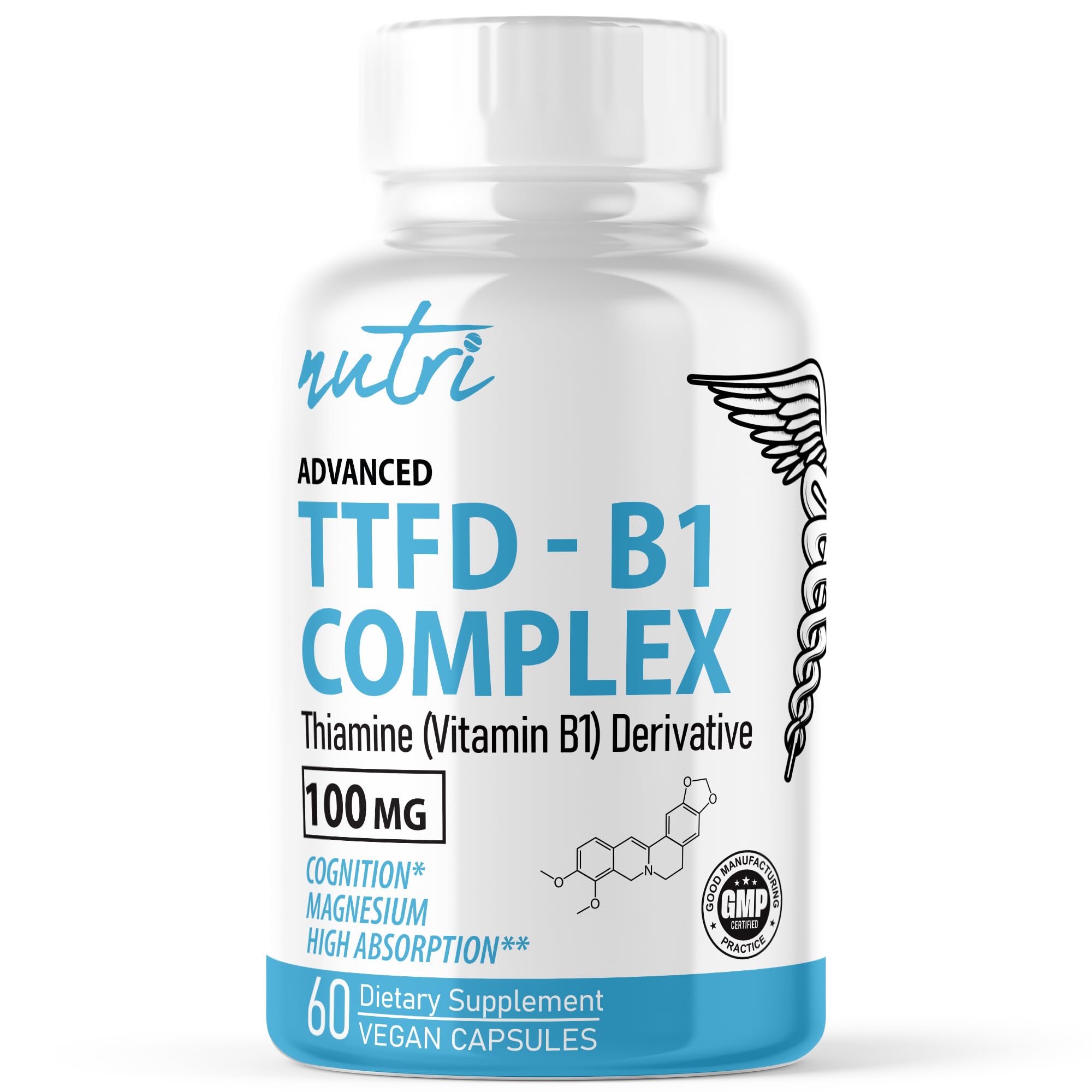 Nature's Fusions TTFD B1 capsule sur fond blanc, prise facile et énergie quotidienne