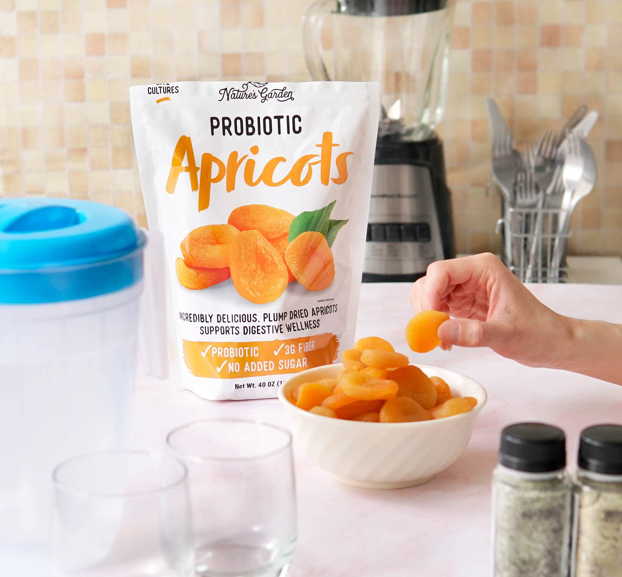 Nature's Garden abricots probiotiques snack sport après entraînement