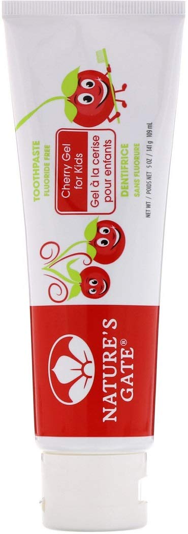 Ensemble Nature's Gate cerise enfants – routine quotidienne sans fluor