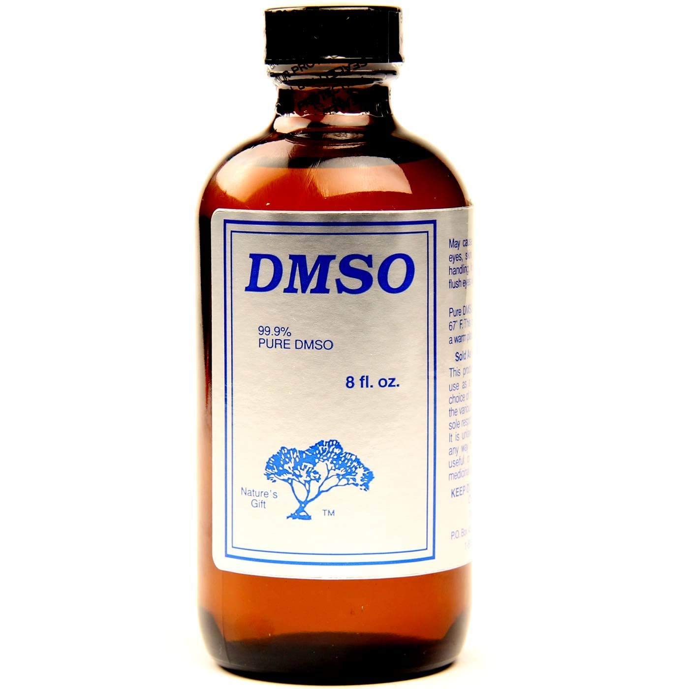 Nature's Gift DMSO dans bouteille en verre, solvant polyvalent prêt à l'emploi