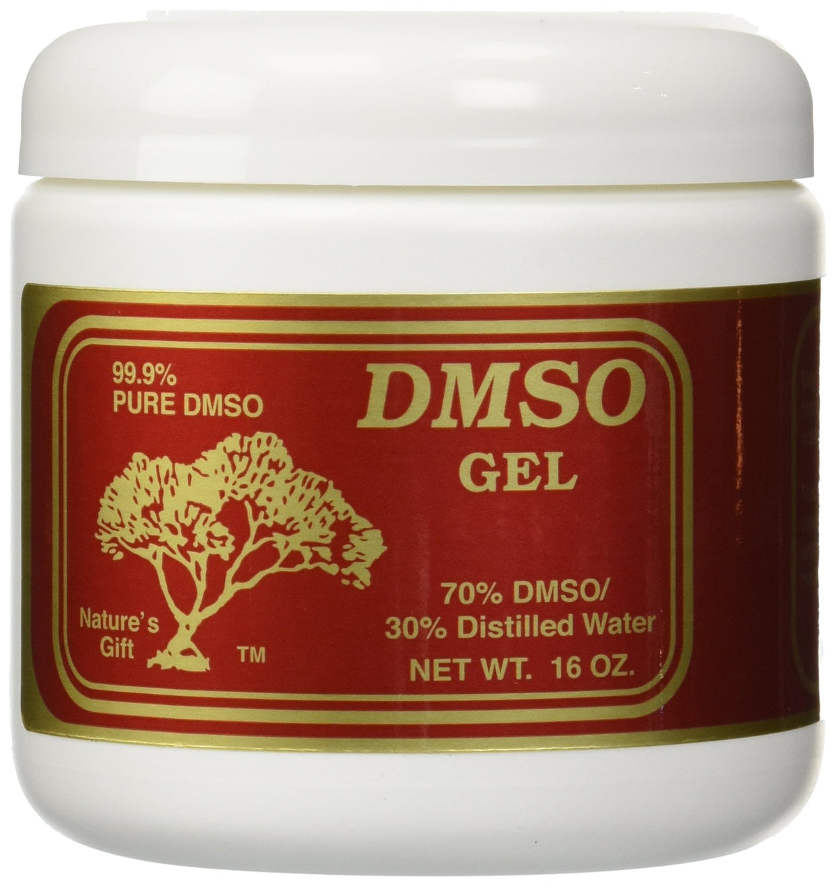 Nature's Gift DMSO Gel non parfumé – Bouteille 16 oz, utilisation polyvalente et pratique.