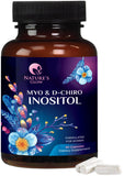 Nature's Glow capules Myo-Inositol: capsules visibles prêtes à la prise quotidienne.