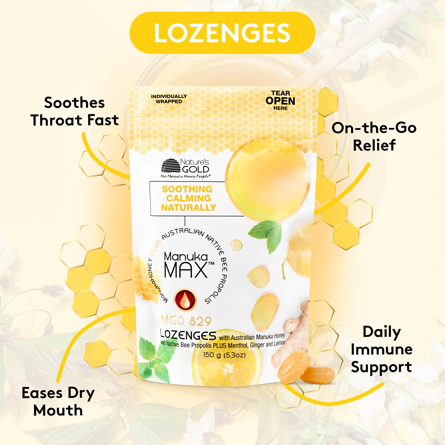 Nature's Gold propolis australien – extrait naturel, usage quotidien.