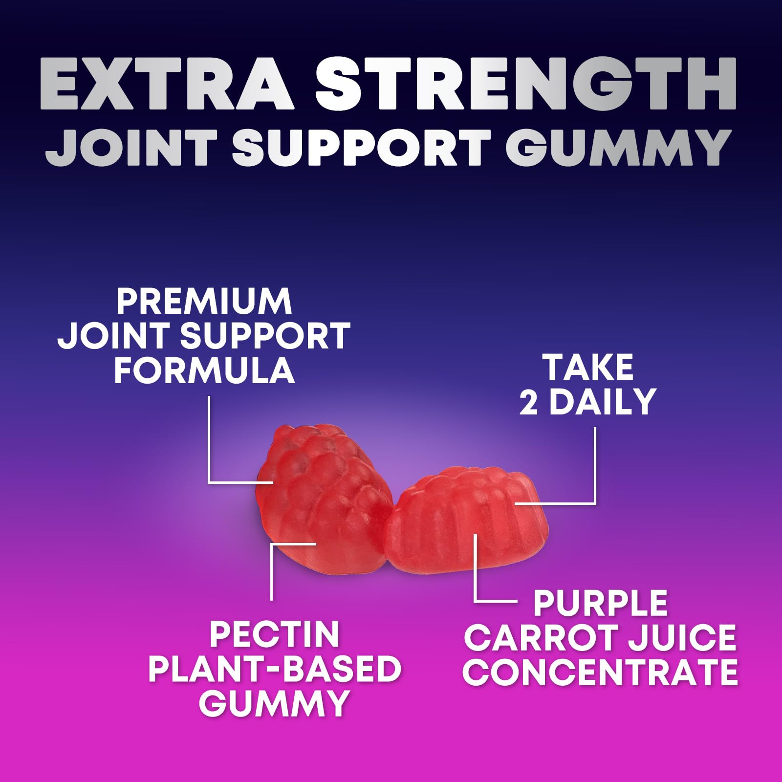 Nature's Gummies – Glucosamine, soutien du cartilage et des articulations.