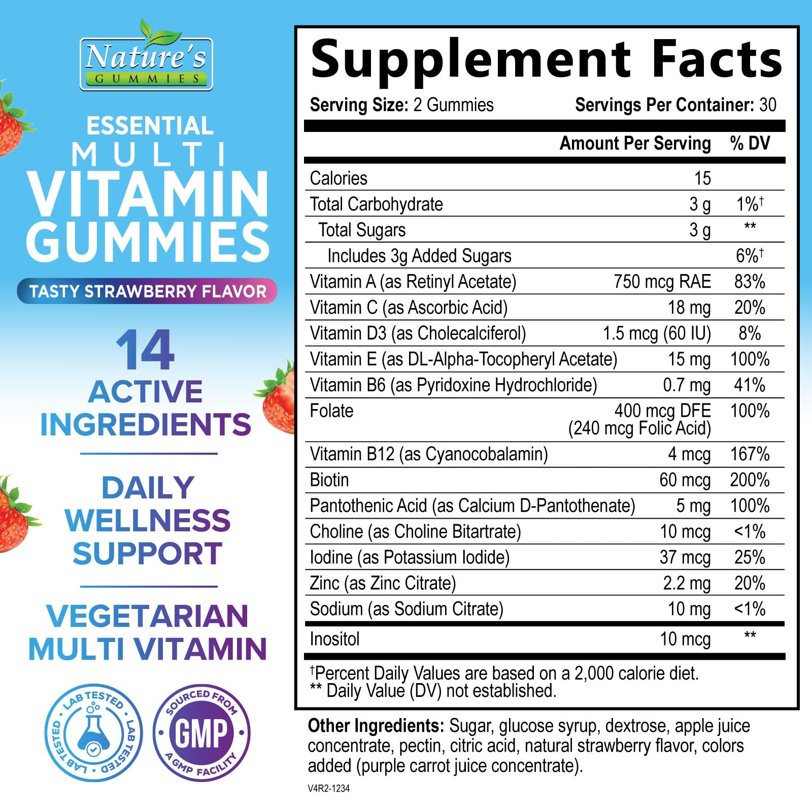 Nature's Gummies: gommes texture douce pour une prise quotidienne agréable.
