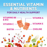 Nature's Gummies: ingrédients clés vitamine et zinc pour l'énergie.