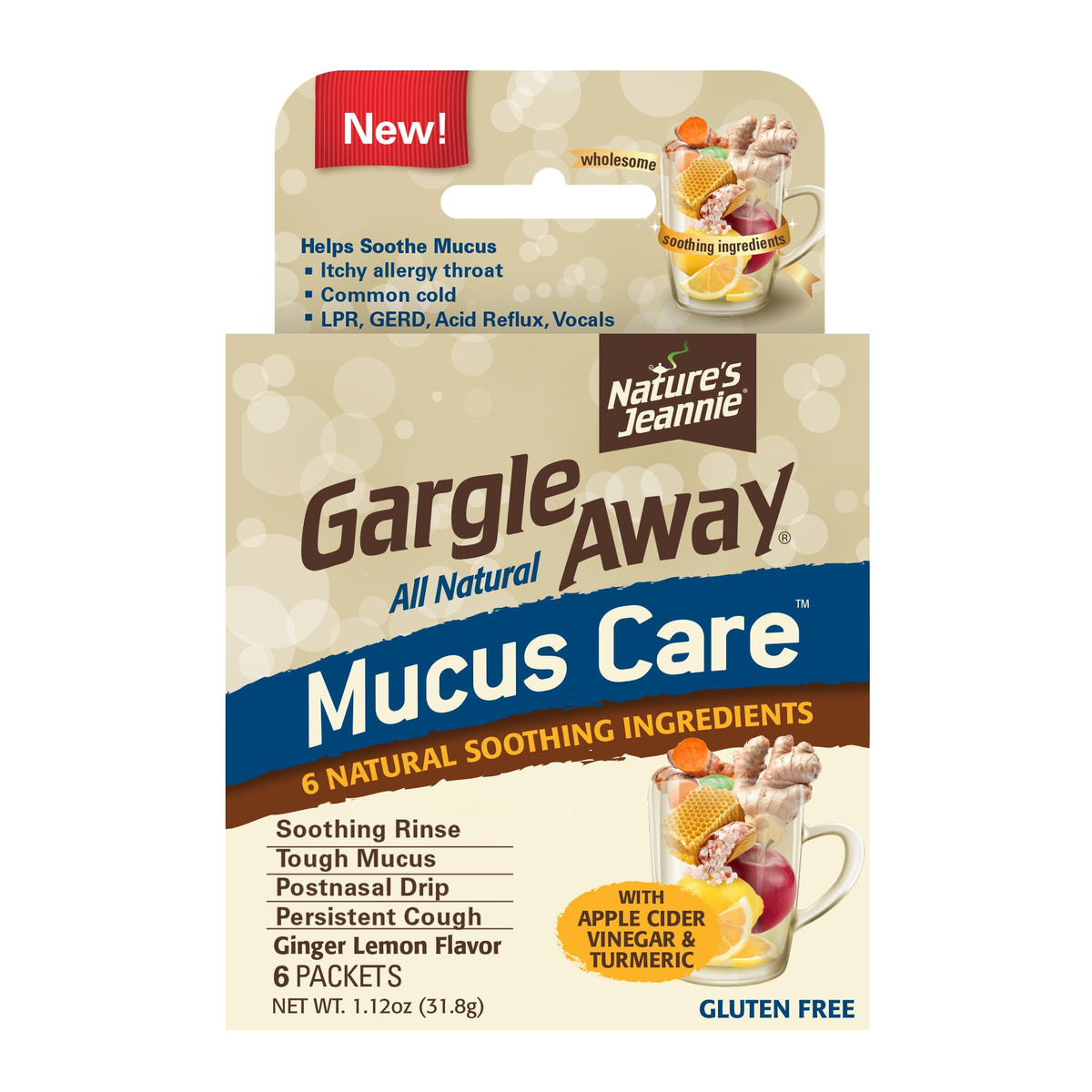 Nature's Jeannie Gargle Away apaise le mucus avec une solution naturelle pratique