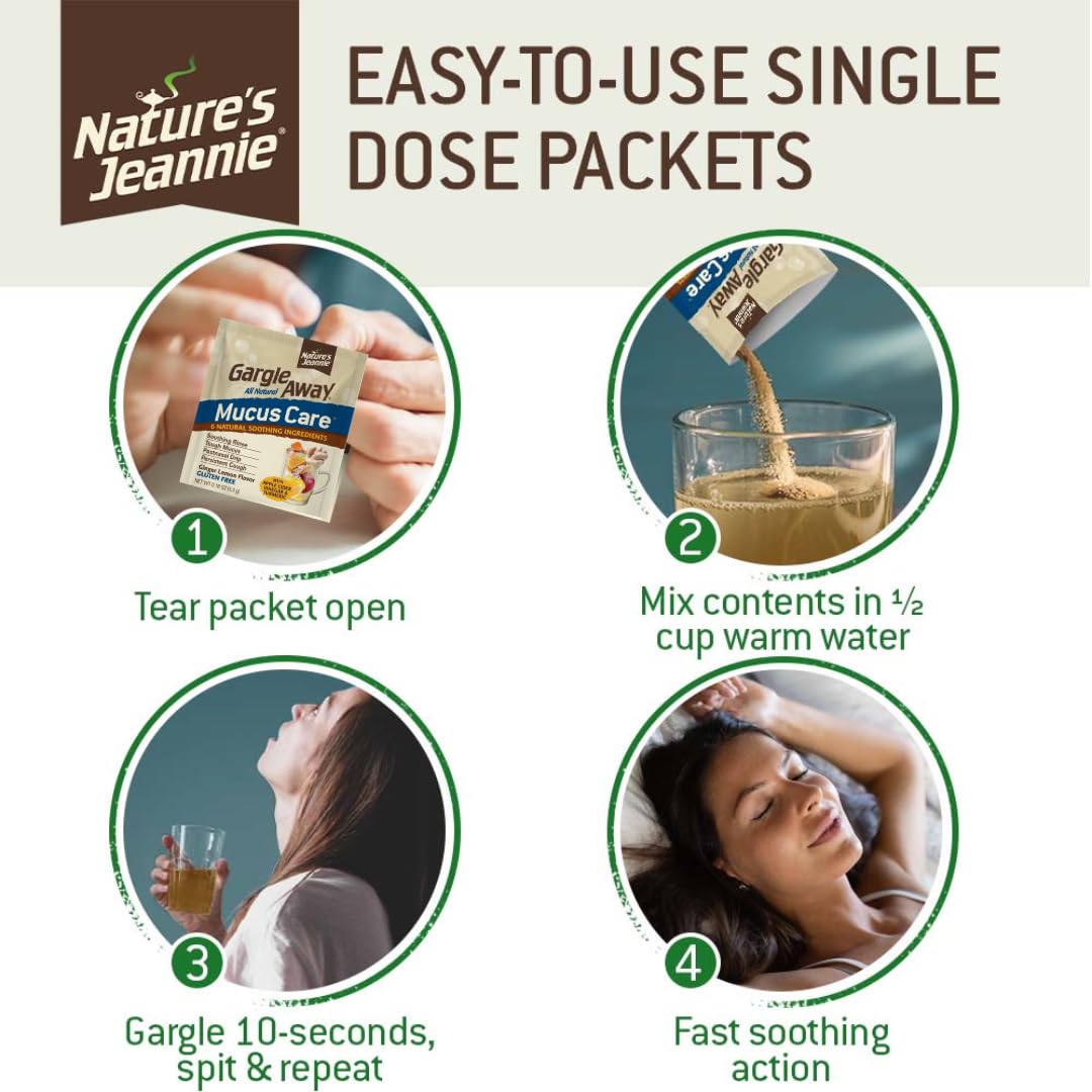 Nature's Jeannie Gargle Away saveur gingembre citron pour une expérience agréable