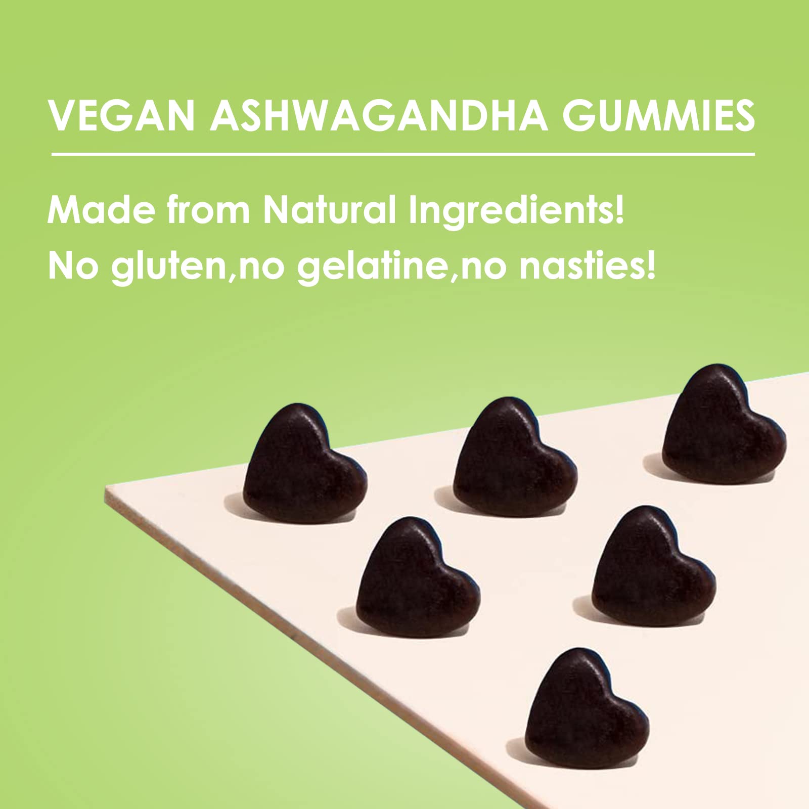 Gommes Nature's Key Ashwagandha avec vitamine D2 pour absorption.