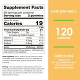 Emballage clair et pratique pour Nature's Key Biotin Gummies.