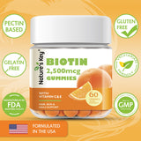 Gommes Biotine Nature's Key saveur orange goût agréable