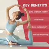 Nature's Key gommes pour femmes fraise – emballage illustrant les nutriments essentiels.