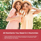 Nature's Key gommes pour femmes fraise – tableau nutritionnel pour un choix éclairé.