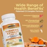 Nature's Lab Curcumin C3 Complexe 95% soutient une réponse inflammatoire équilibrée