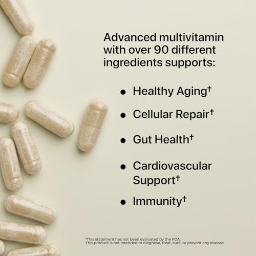 Nature's Lab Six Par Jour Avancée Multivitamine – étiquette lisible et informations claires.