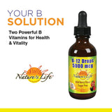 Nature's Life Biotine 2500mcg - emballage pratique et informations nutritionnelles.