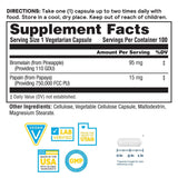 Nature's Life Bromélaïne et Papain - capsules, digestion facilitée après repas.