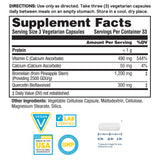 Nature's Life Bromelain Sinus Ease – capsules, format pratique pour digestion et articulations.