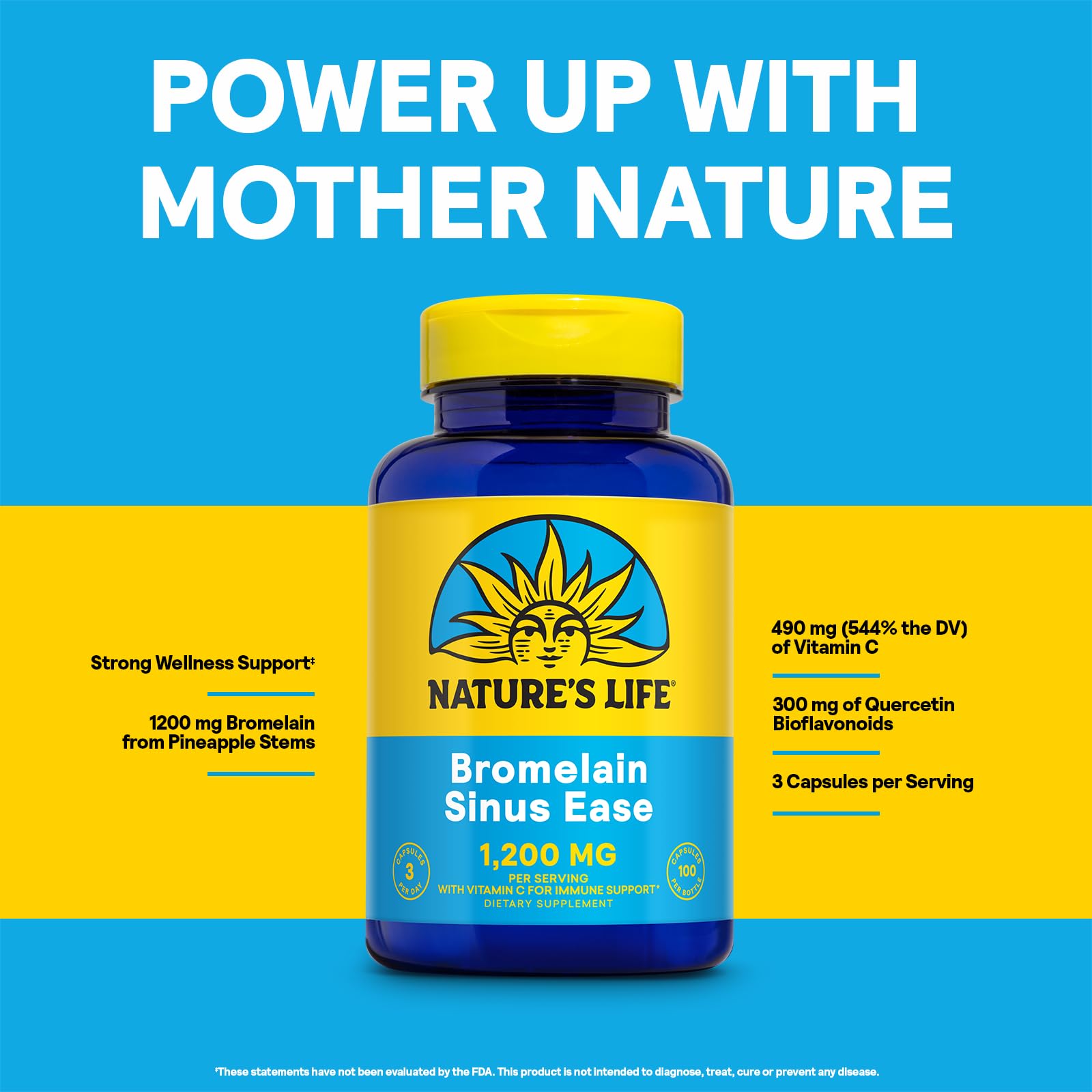 Nature's Life Bromelain Sinus Ease – labo, contrôles qualité et pureté des ingrédients.